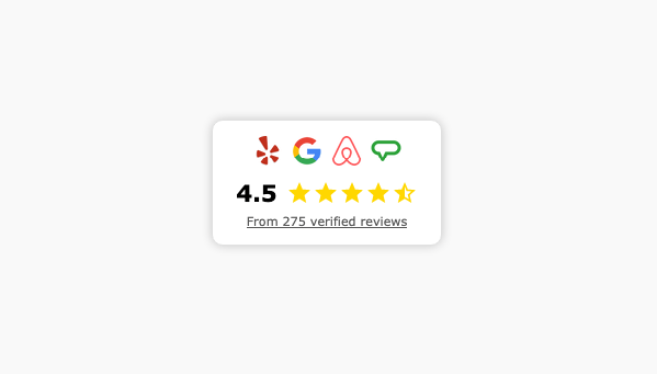 Badge summary reviews widget