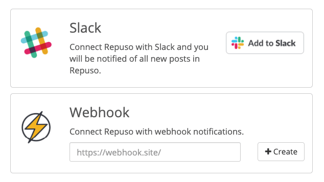 New integration: Webhooks