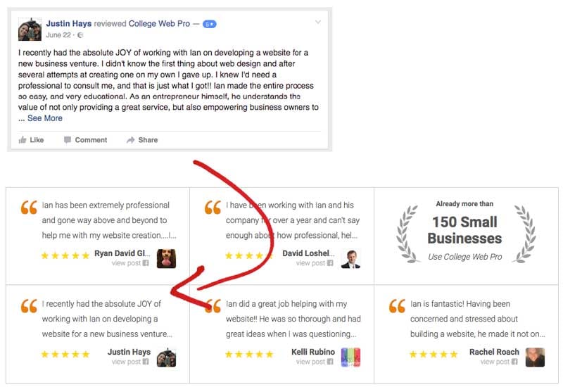 How to show Facebook reviews widget on your website